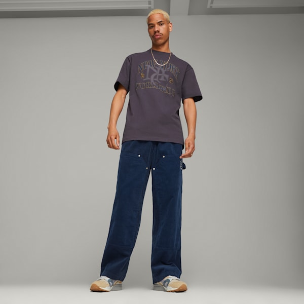 Pants PUMA x RHUIGI de pana para hombre, Persian Blue, extralarge